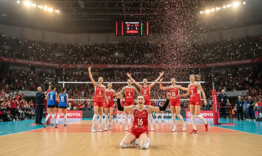 A Milli Kadın Voleybol Takımı Avrupa Şampiyonası’nda Durdurulamıyor